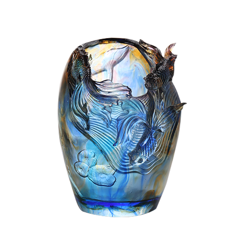 Glass Vase: Marangya at Sopistikadong Living Room na Kaayusan ng Bulaklak na Kristal na Salamin Artistic Preserved Flower Holder Home Dining Table Dekorasyon na Ornament 