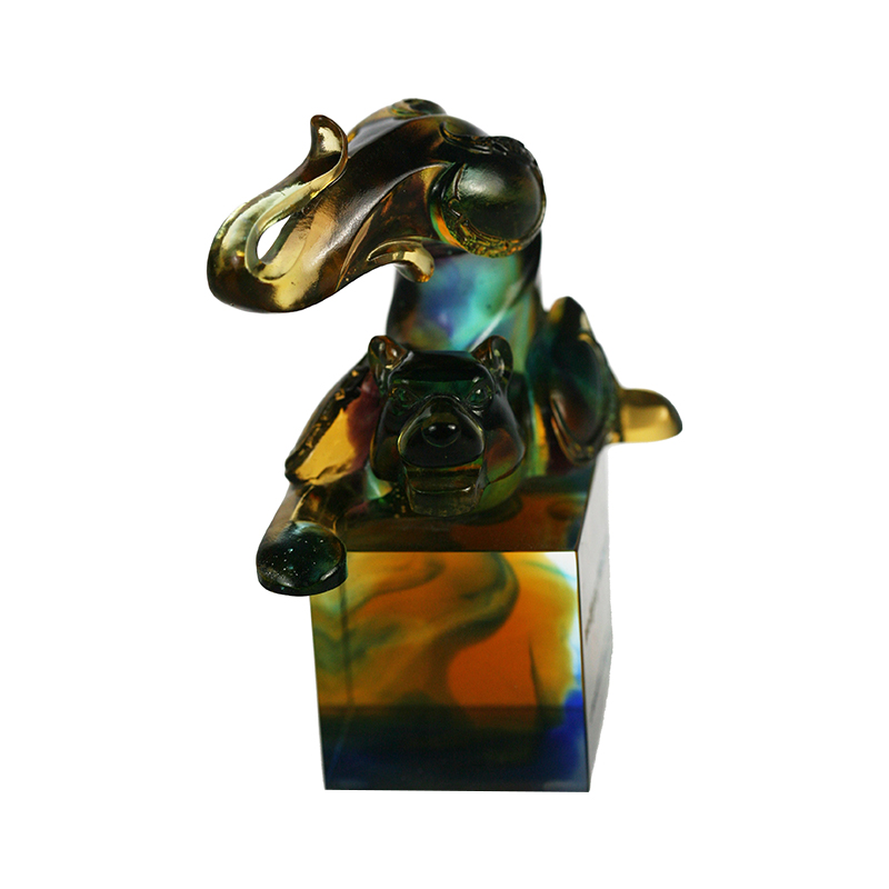 Tigre glass crystal seal