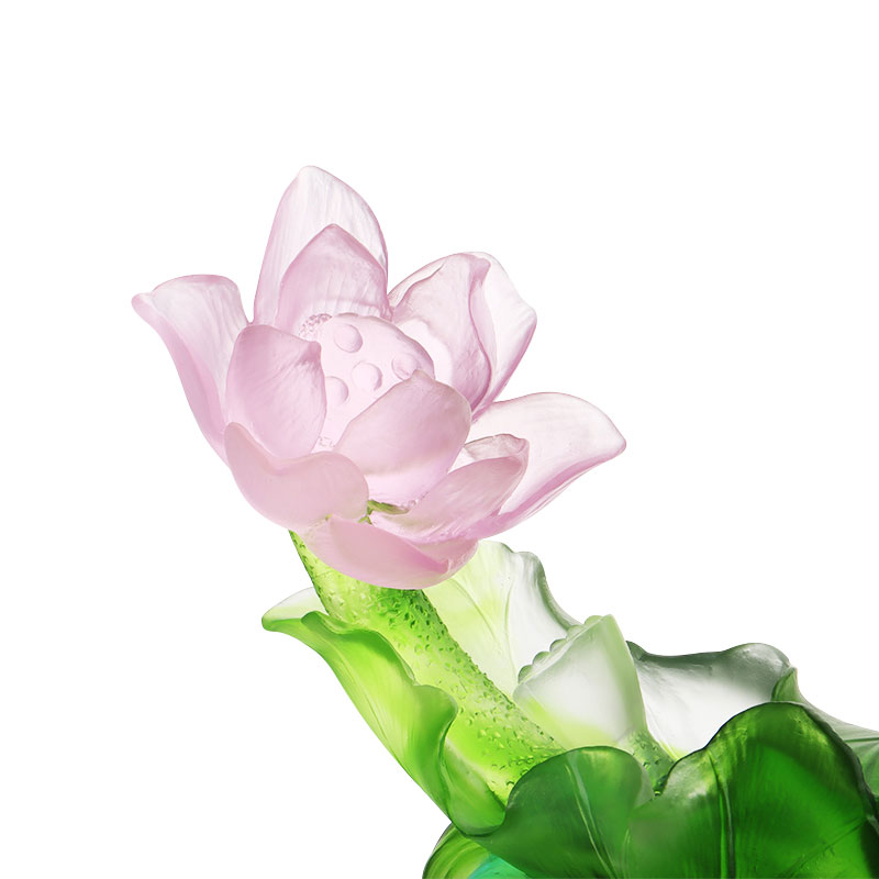 Lotus Series Hallway Dekorasyon na Crystal Glass Vase Set