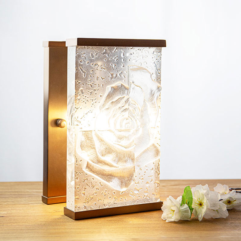 Parihabang glazed glass pampalamuti lampara burloloy