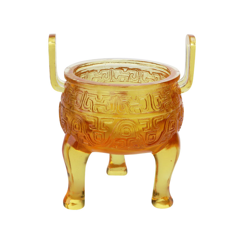 Gintong kulay na glaze tripod na palamuti