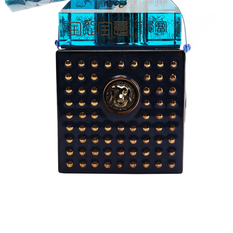 Asul na usa bote cap pampalamuti burloloy salamin alak bote kagamitan