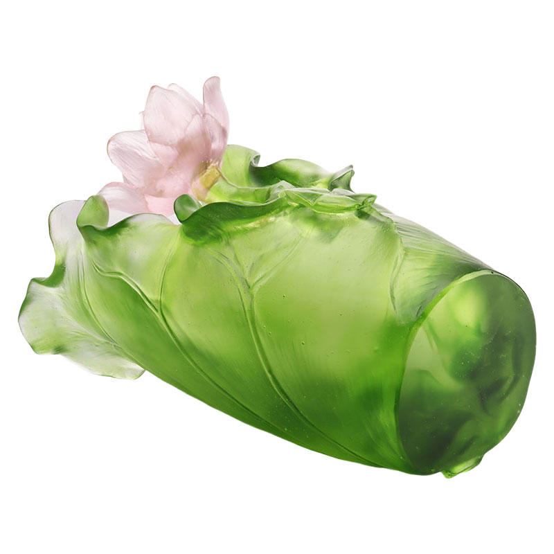 Lotus Series Hallway Dekorasyon na Crystal Glass Vase Set