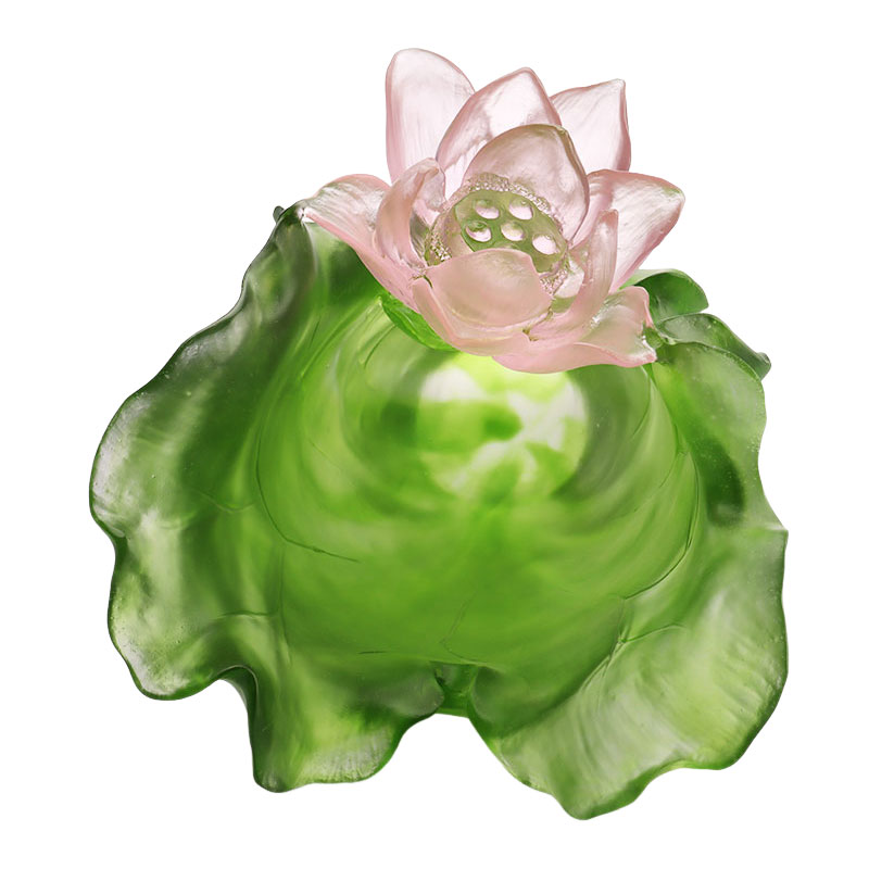 Lotus Series Hallway Dekorasyon na Crystal Glass Vase Set