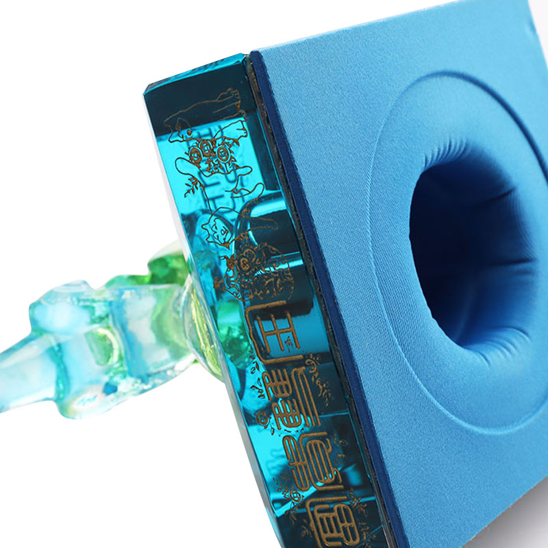 Asul na usa bote cap pampalamuti burloloy salamin alak bote kagamitan