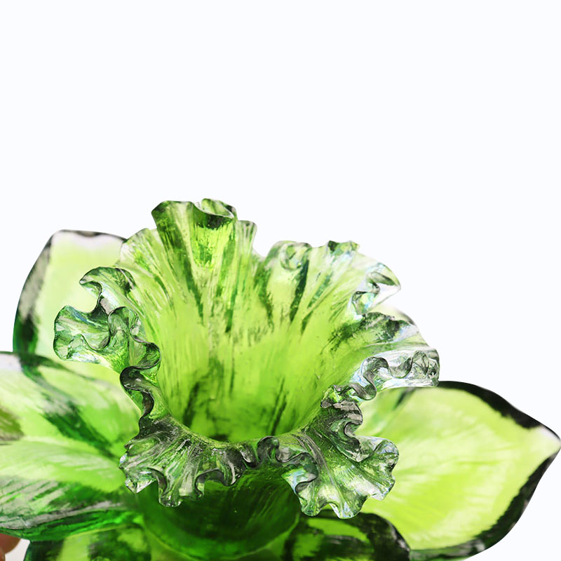 Glass Petal-shaped Candle Holder