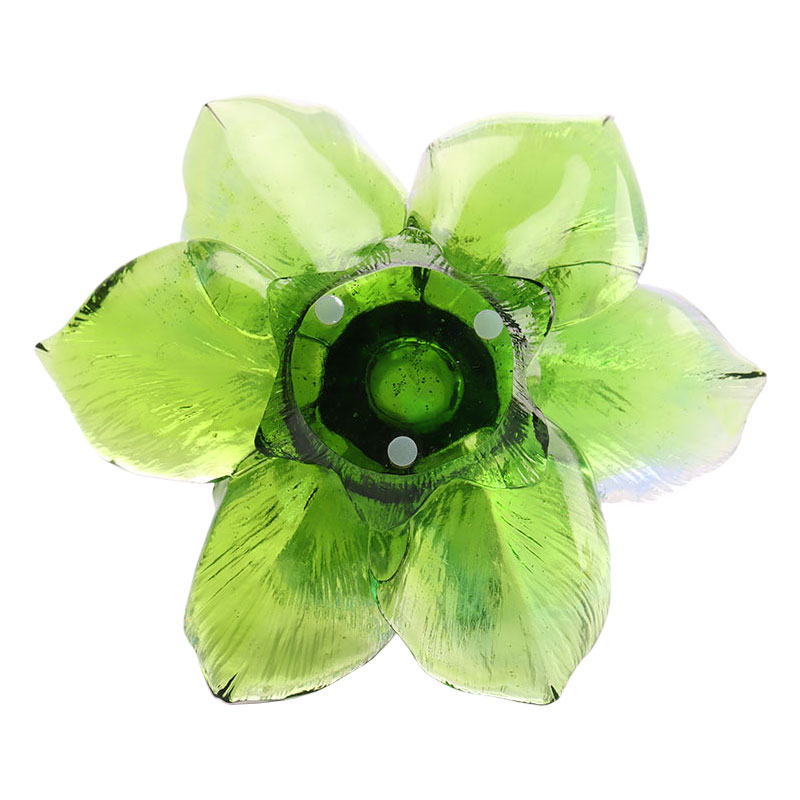 Glass Petal-shaped Candle Holder