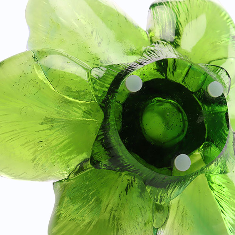 Glass Petal-shaped Candle Holder