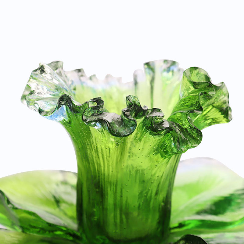 Glass Petal-shaped Candle Holder
