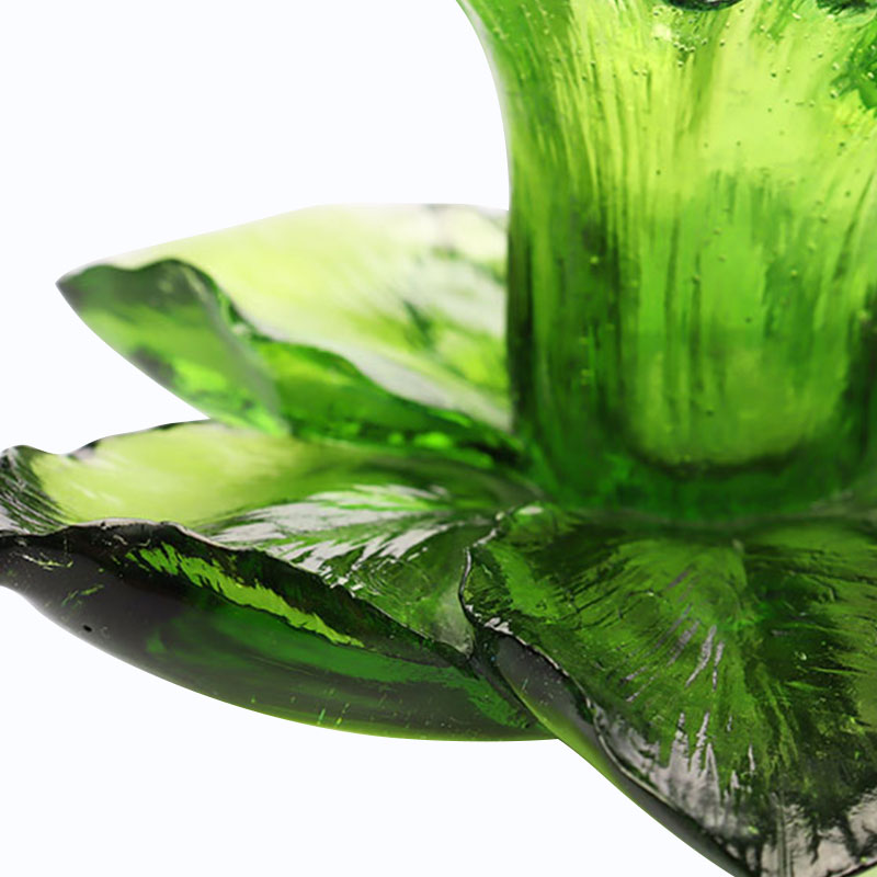 Glass Petal-shaped Candle Holder