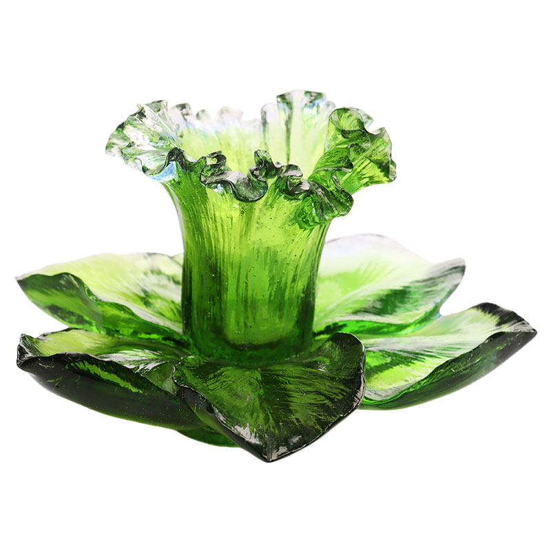Glass Petal-shaped Candle Holder
