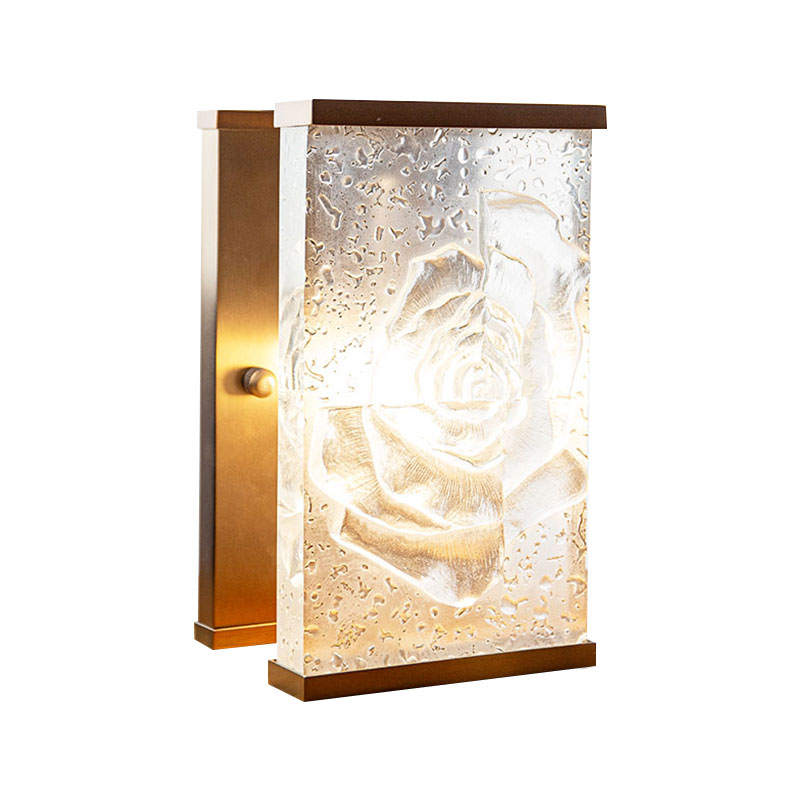 Parihabang glazed glass pampalamuti lampara burloloy