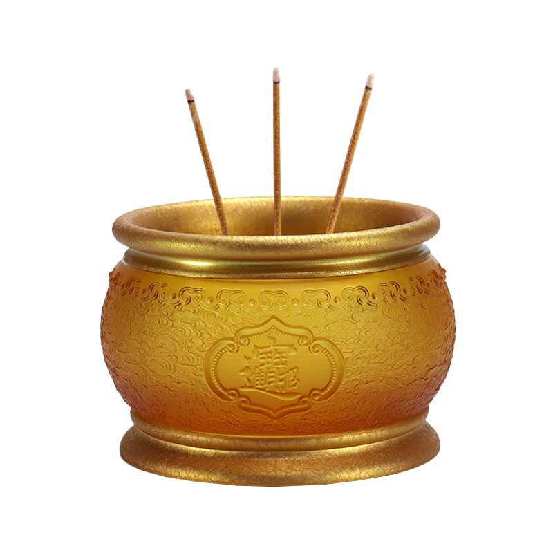 Mga handog na salamin para sa templong Budista upang magdala ng kayamanan at kayamanan