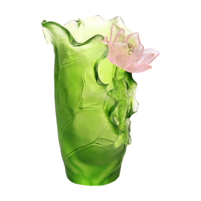 Lotus Series Hallway Dekorasyon na Crystal Glass Vase Set