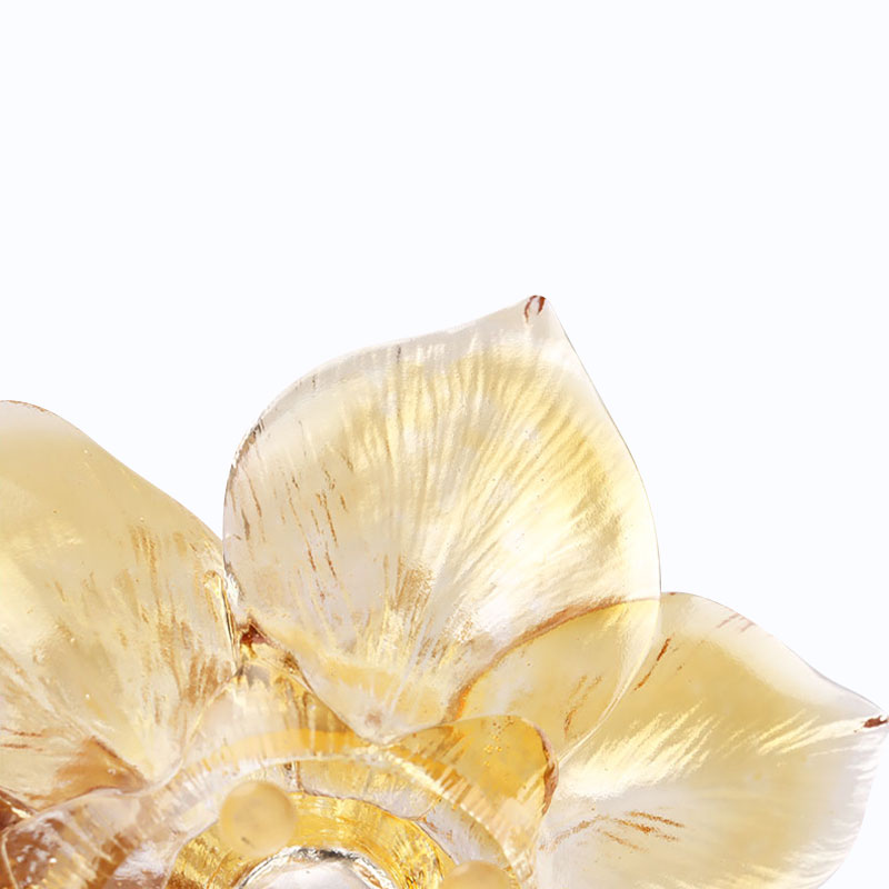 Glass Petal-shaped Candle Holder