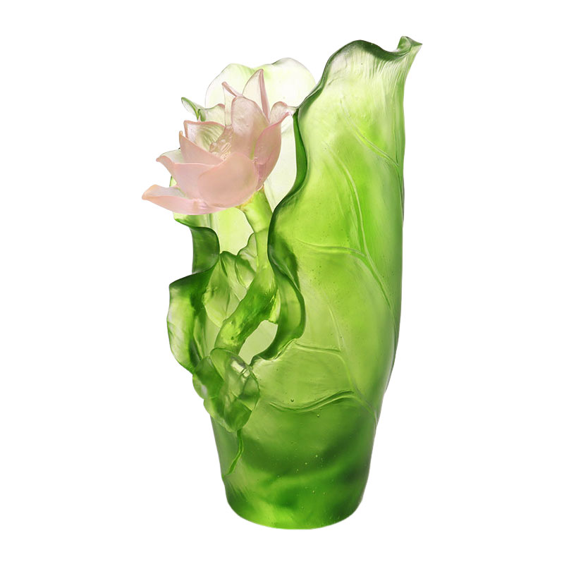 Lotus Series Hallway Dekorasyon na Crystal Glass Vase Set