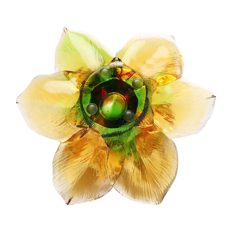 Glass Petal-shaped Candle Holder