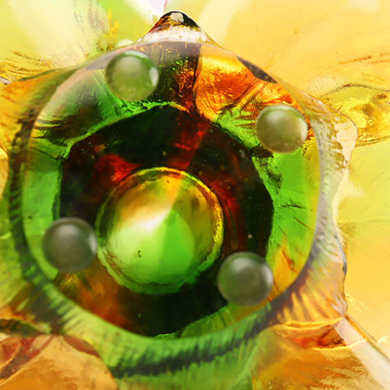 Glass Petal-shaped Candle Holder