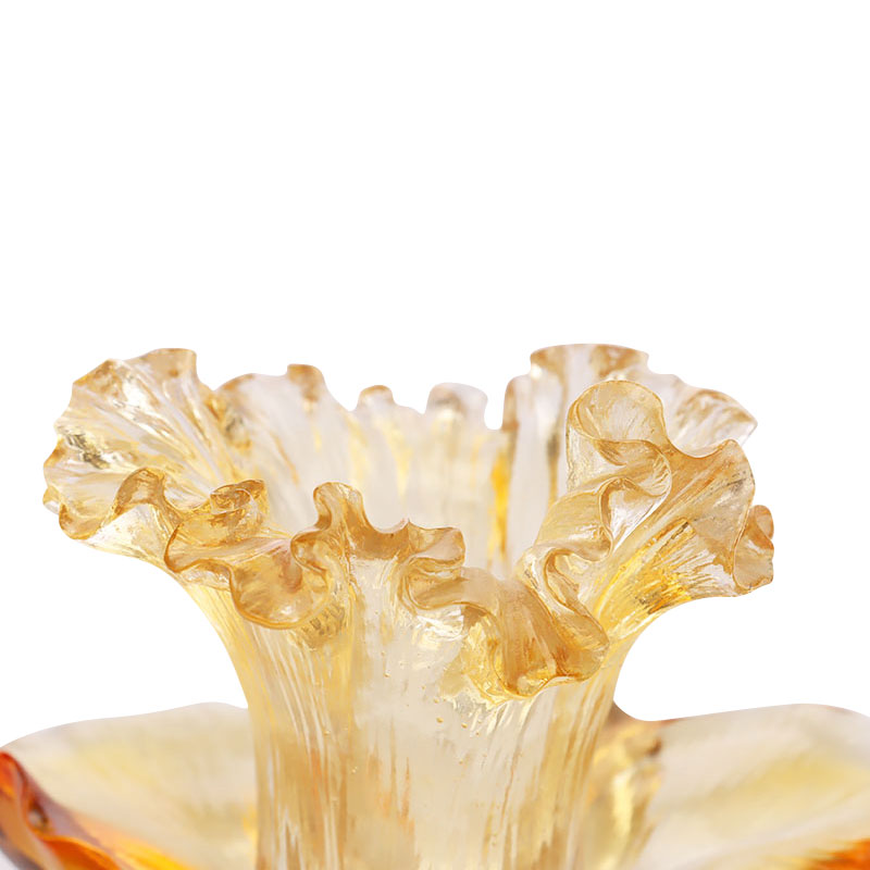 Glass Petal-shaped Candle Holder