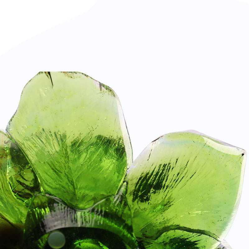 Glass Petal-shaped Candle Holder