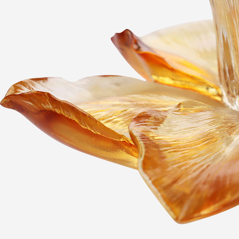 Glass Petal-shaped Candle Holder