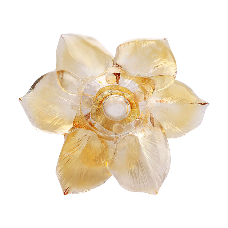 Glass Petal-shaped Candle Holder