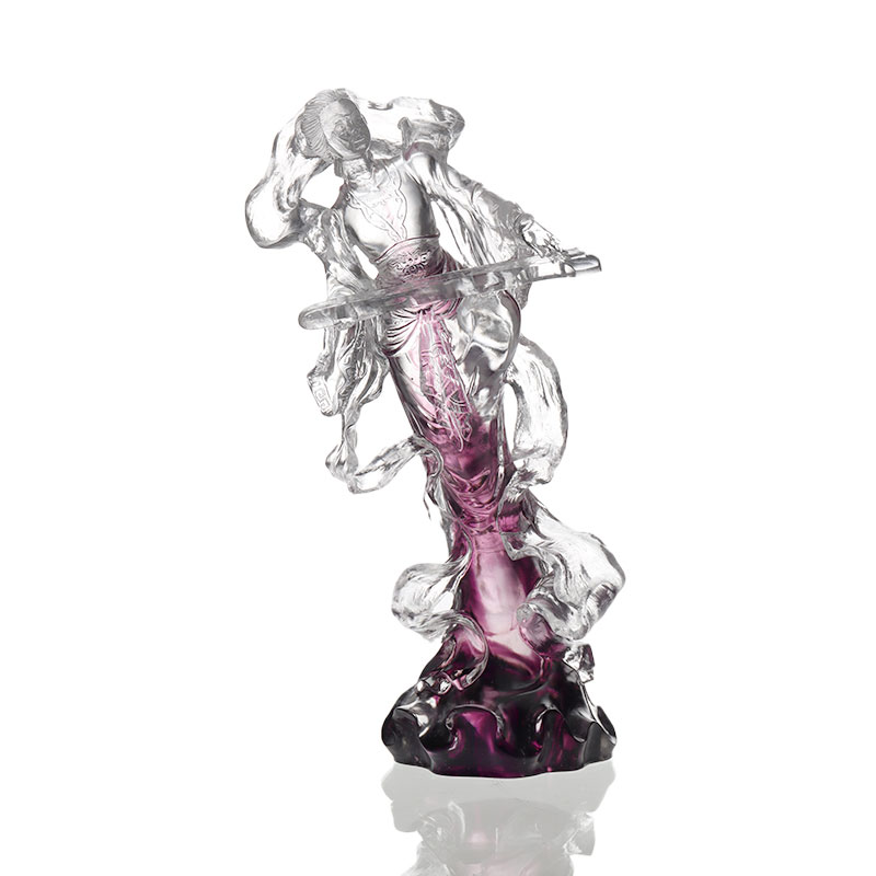 Flying Beauty Glass Figure Art Ornaments