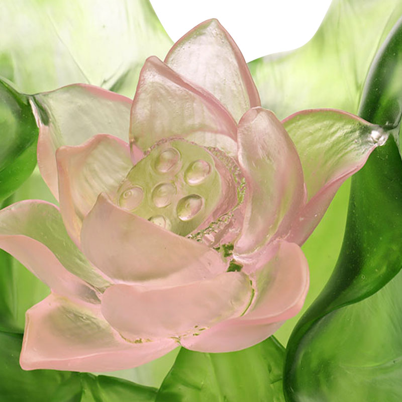 Lotus Series Hallway Dekorasyon na Crystal Glass Vase Set