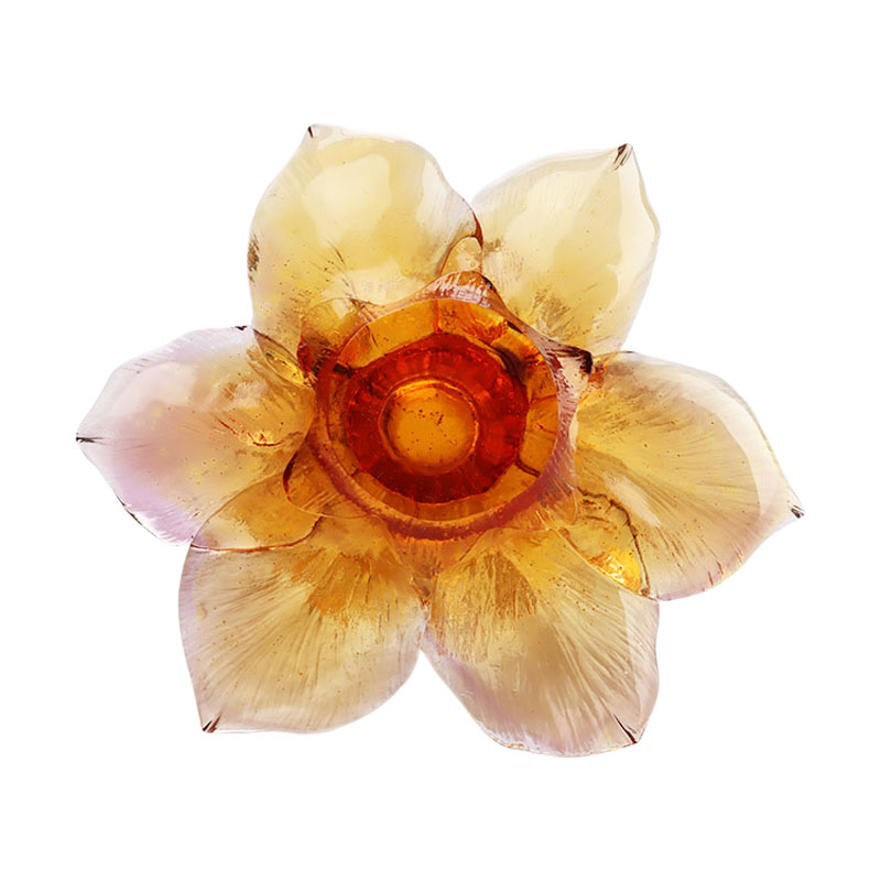 Glass Petal-shaped Candle Holder