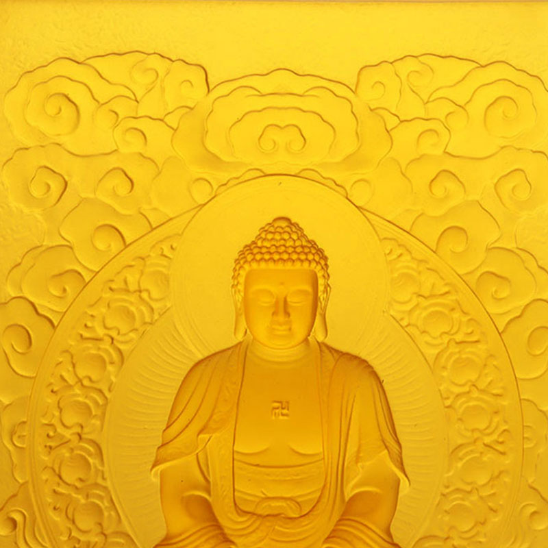 Amitabha Buddha Liuli Dekorasyon na Brick