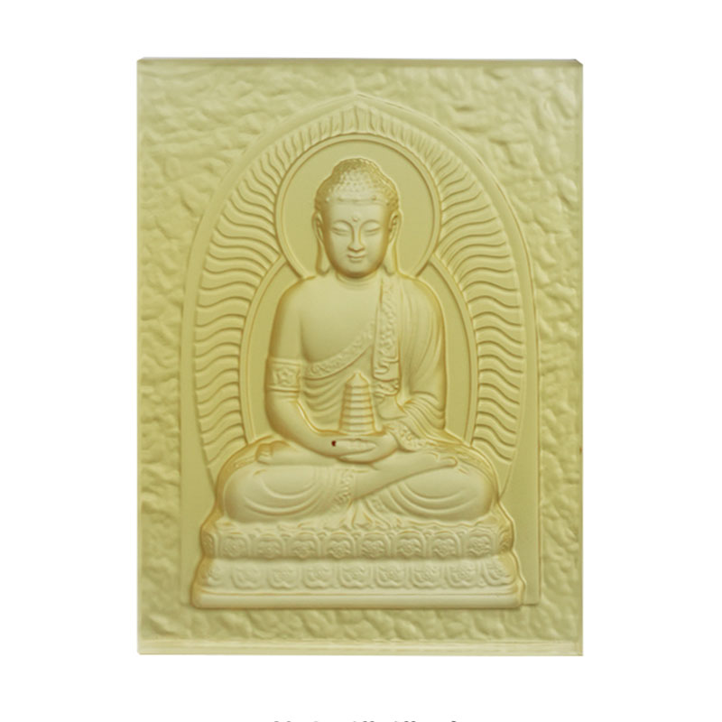 Banayad na asul na Glazed Medicine Buddha brick