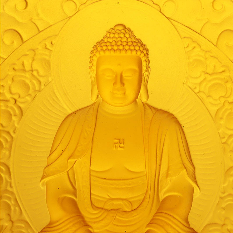 Amitabha Buddha Liuli Dekorasyon na Brick