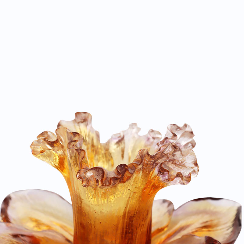 Glass Petal-shaped Candle Holder