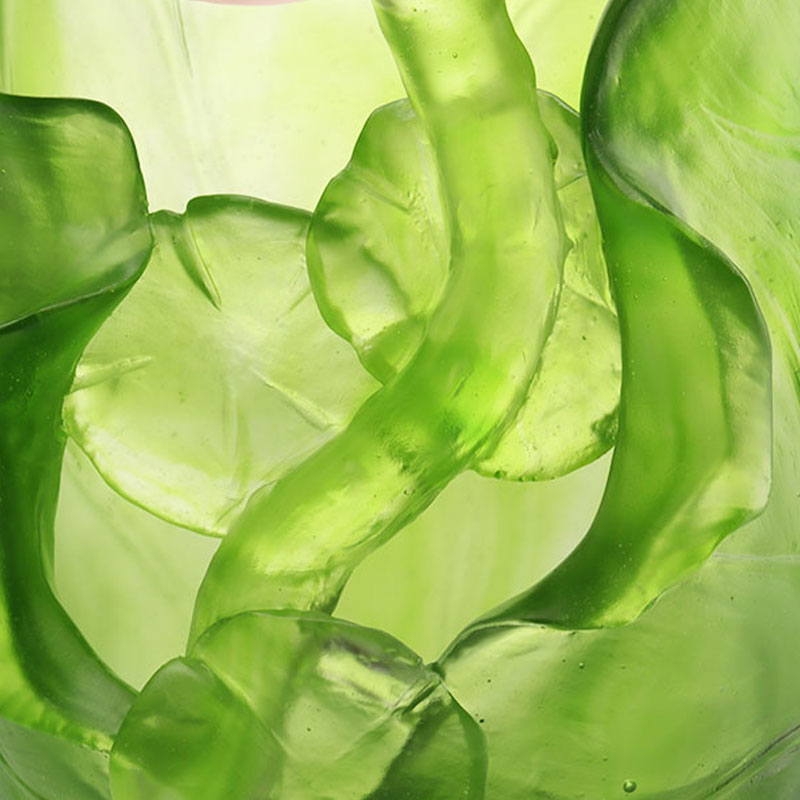 Lotus Series Hallway Dekorasyon na Crystal Glass Vase Set