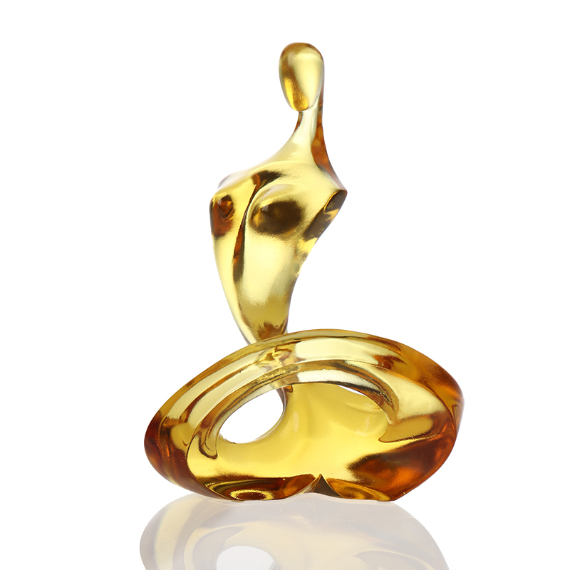 Glass abstract Tethys figure art ornaments