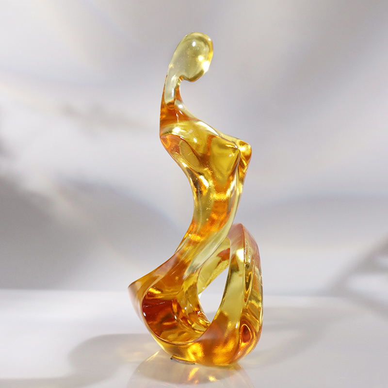 Glass abstract Tethys figure art ornaments