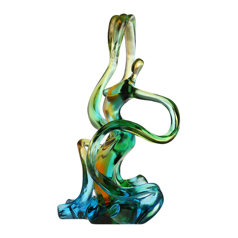 Dekorasyon sa bahay na may kulay na mga palamuting salamin