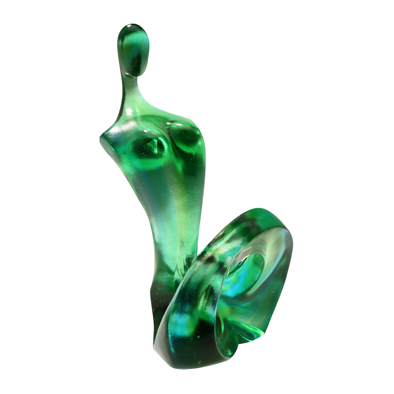 Glass abstract Tethys figure art ornaments