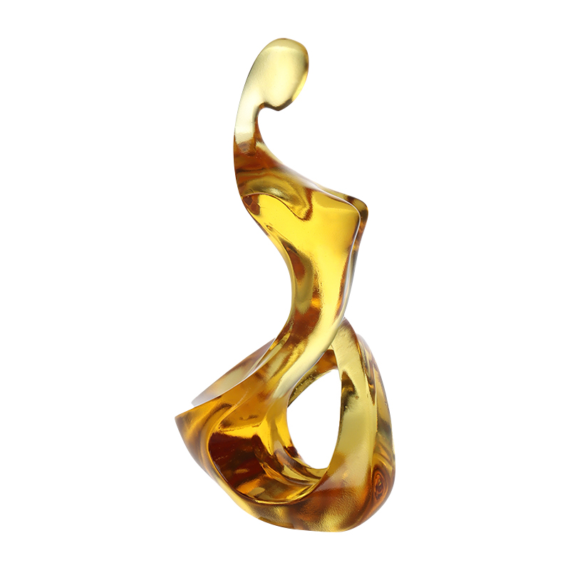 Glass abstract Tethys figure art ornaments