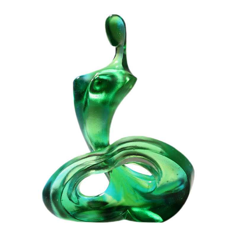Glass abstract Tethys figure art ornaments