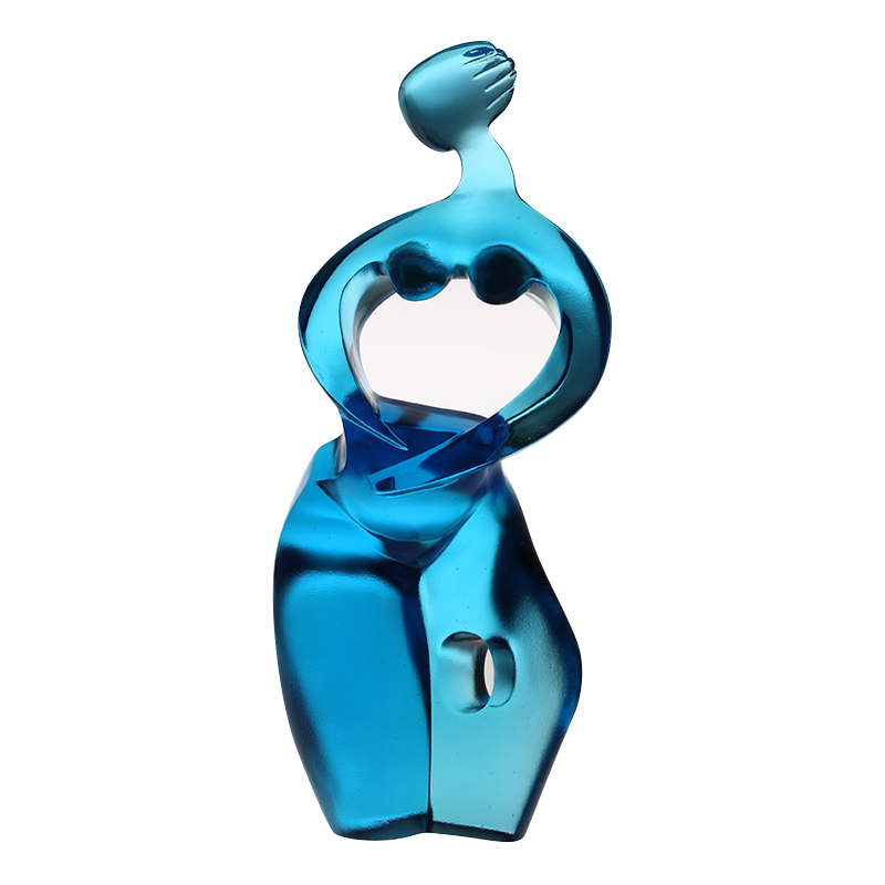 Purong asul na Artemis art figurine ornaments