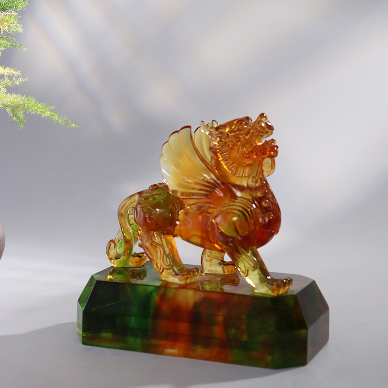 Kristal na malinaw na kulay glaze hayop burloloy