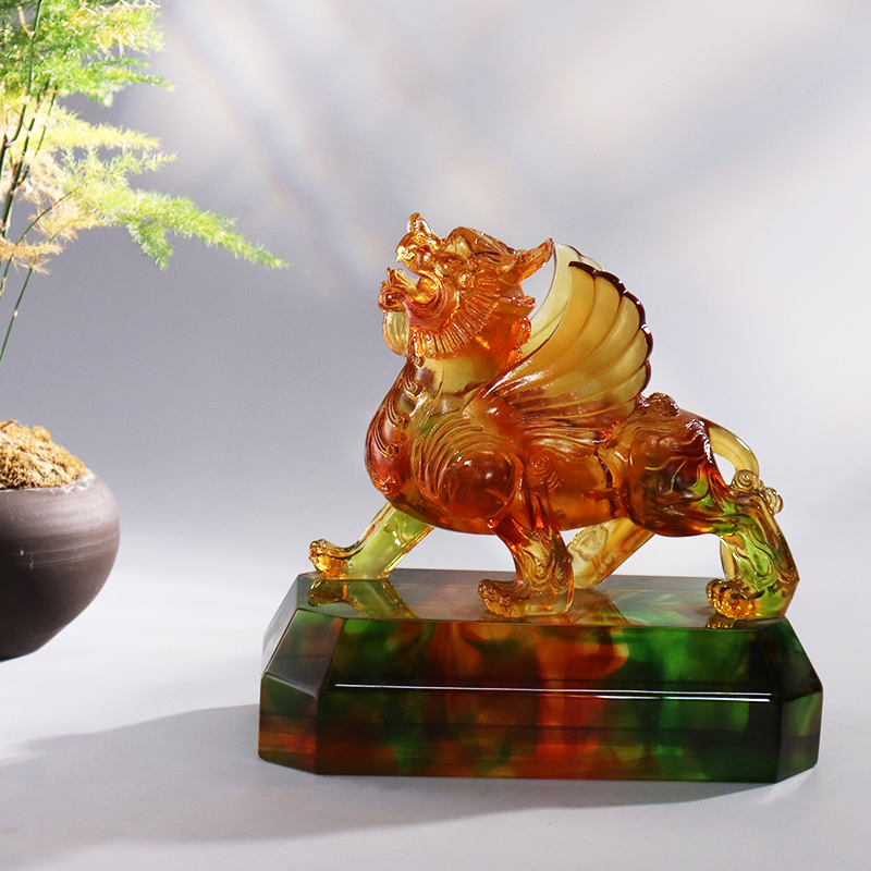 Kristal na malinaw na kulay glaze hayop burloloy