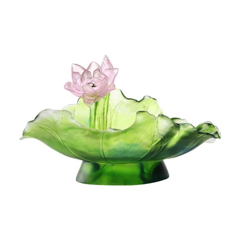 Lotus Series Hallway Dekorasyon na Crystal Glass Vase Set