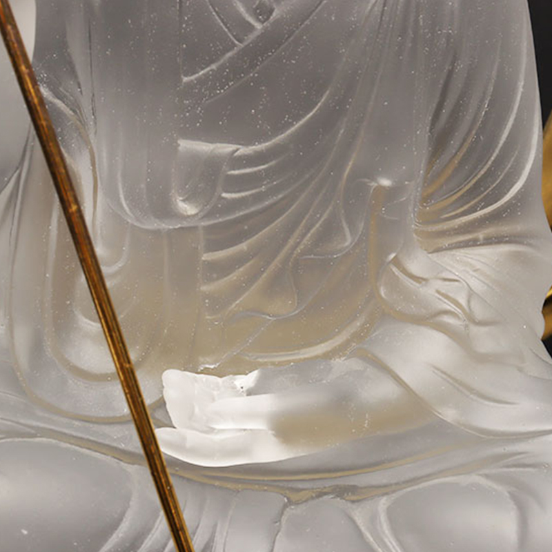 Ksitigarbha Bodhisattva Glass Statue