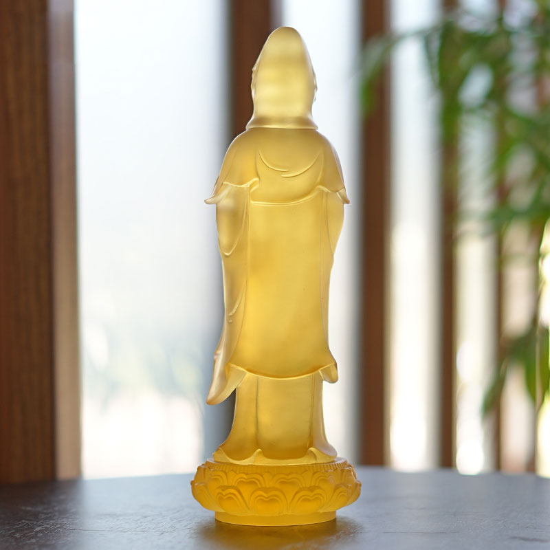 Guanyin Bodhisattva Glass Statue
