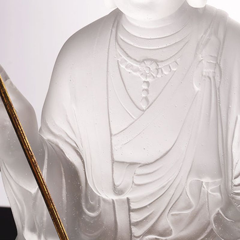 Ksitigarbha Bodhisattva Glass Statue