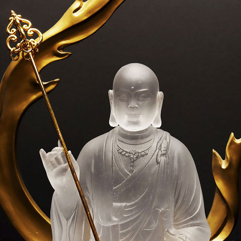 Ksitigarbha Bodhisattva Glass Statue