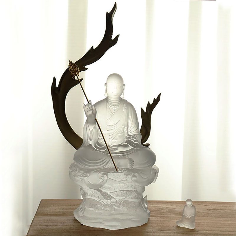 Ksitigarbha Bodhisattva Glass Statue